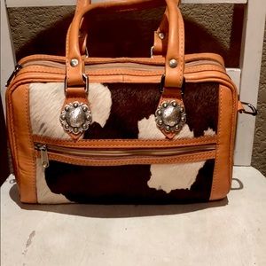 Cowhide and Leather Purse